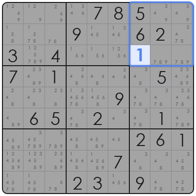 sudoku hidden singles method